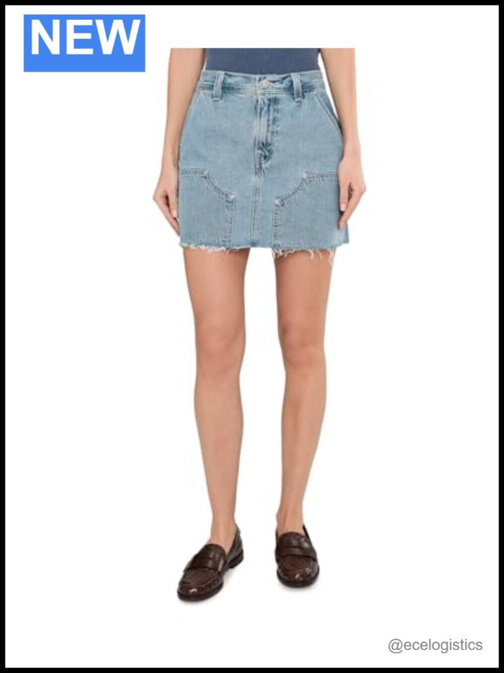 Women's Icon Utility Skirt Mid Rise Above Knee 100% Cotton